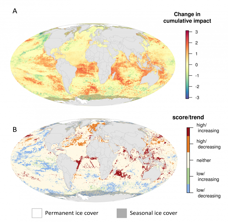 A Global Map Of Human Impacts To Marine Ecosystems